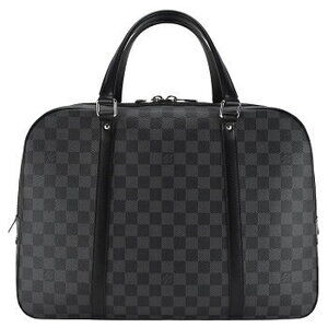 Louis Vuitton Graphite Damier Document Voyage Document Business Briefcase Black